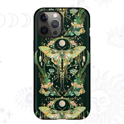 Purplehecate Moon Moth Rave Phone Case