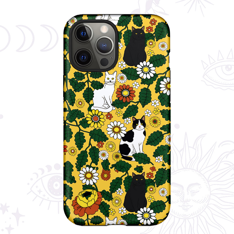 Purplehecate Daisy Cat  Garden Phone Case
