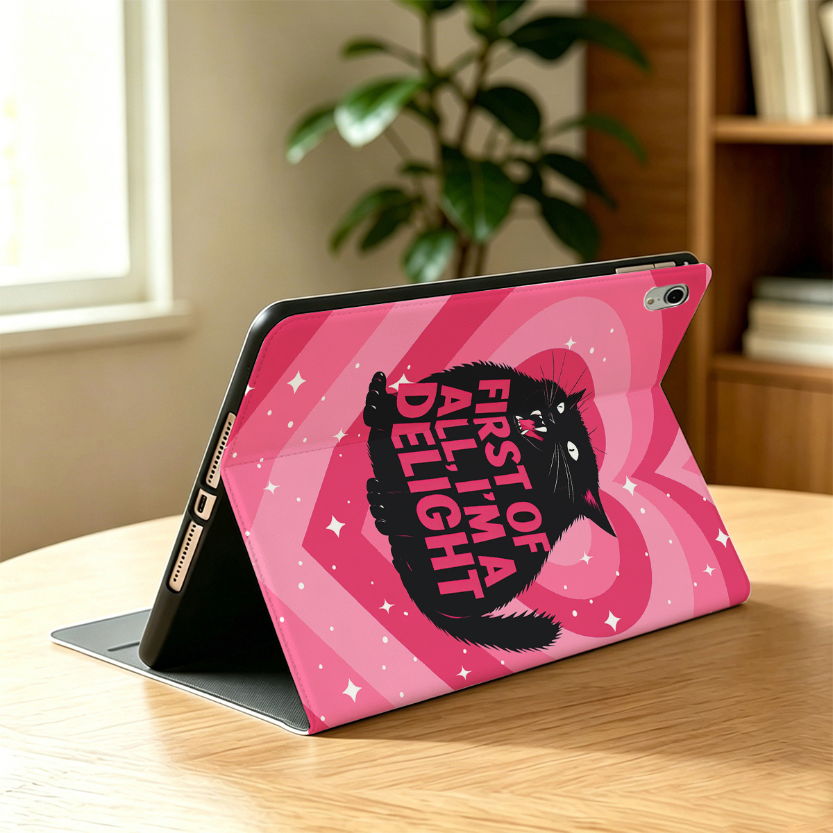 Purplehecate First Of All I'm A Delight Cat iPad Case
