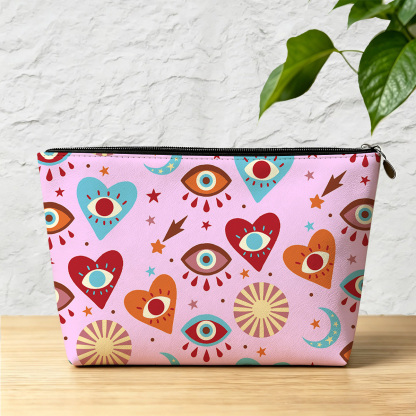 Purplehecate The Enchanted Eye of Love Zip Makeup Bag