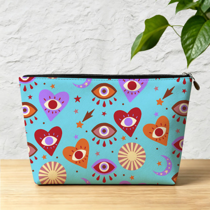 Purplehecate The Enchanted Eye of Love Zip Makeup Bag