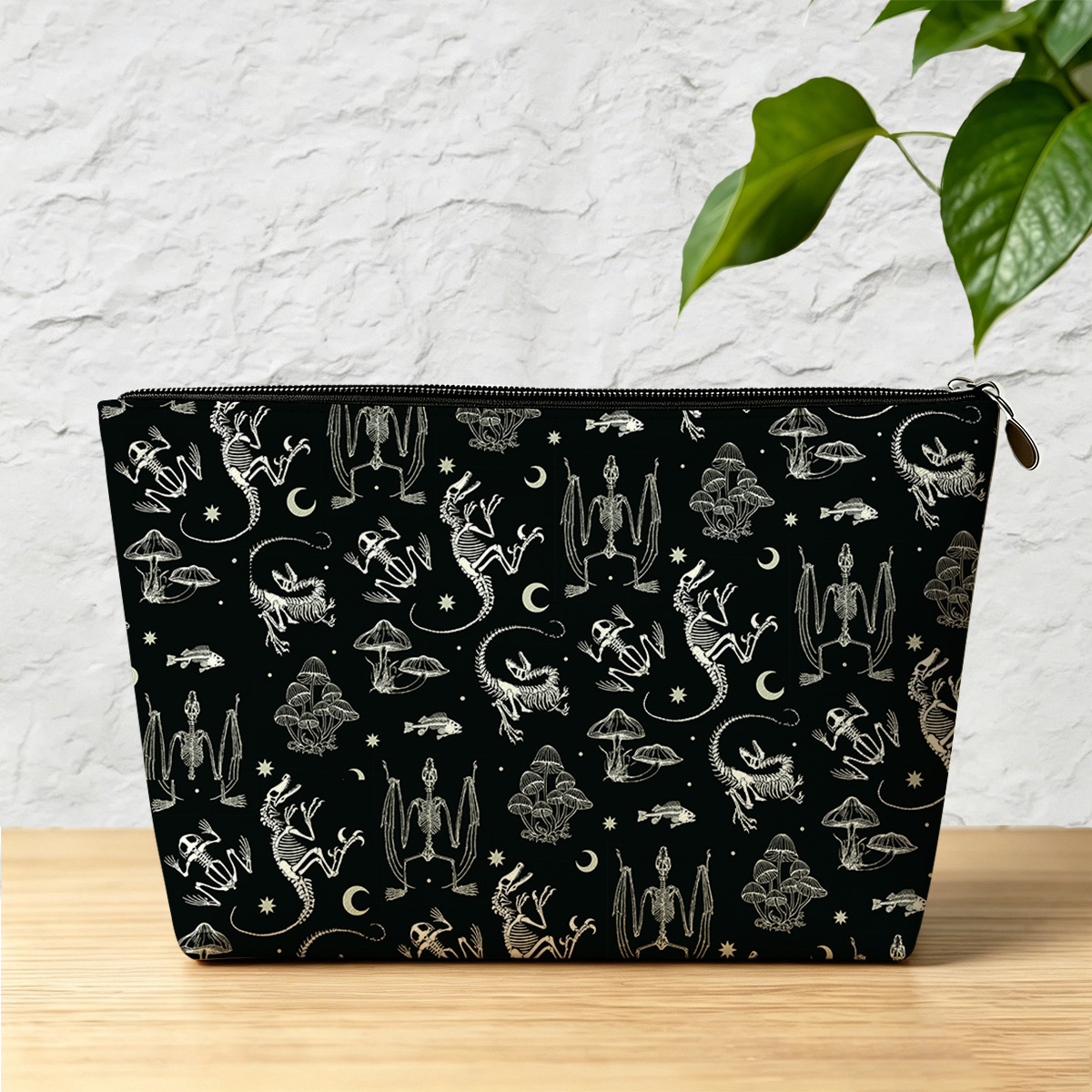 Purplehecate Prehistoric Fantasy Zip Makeup Bag