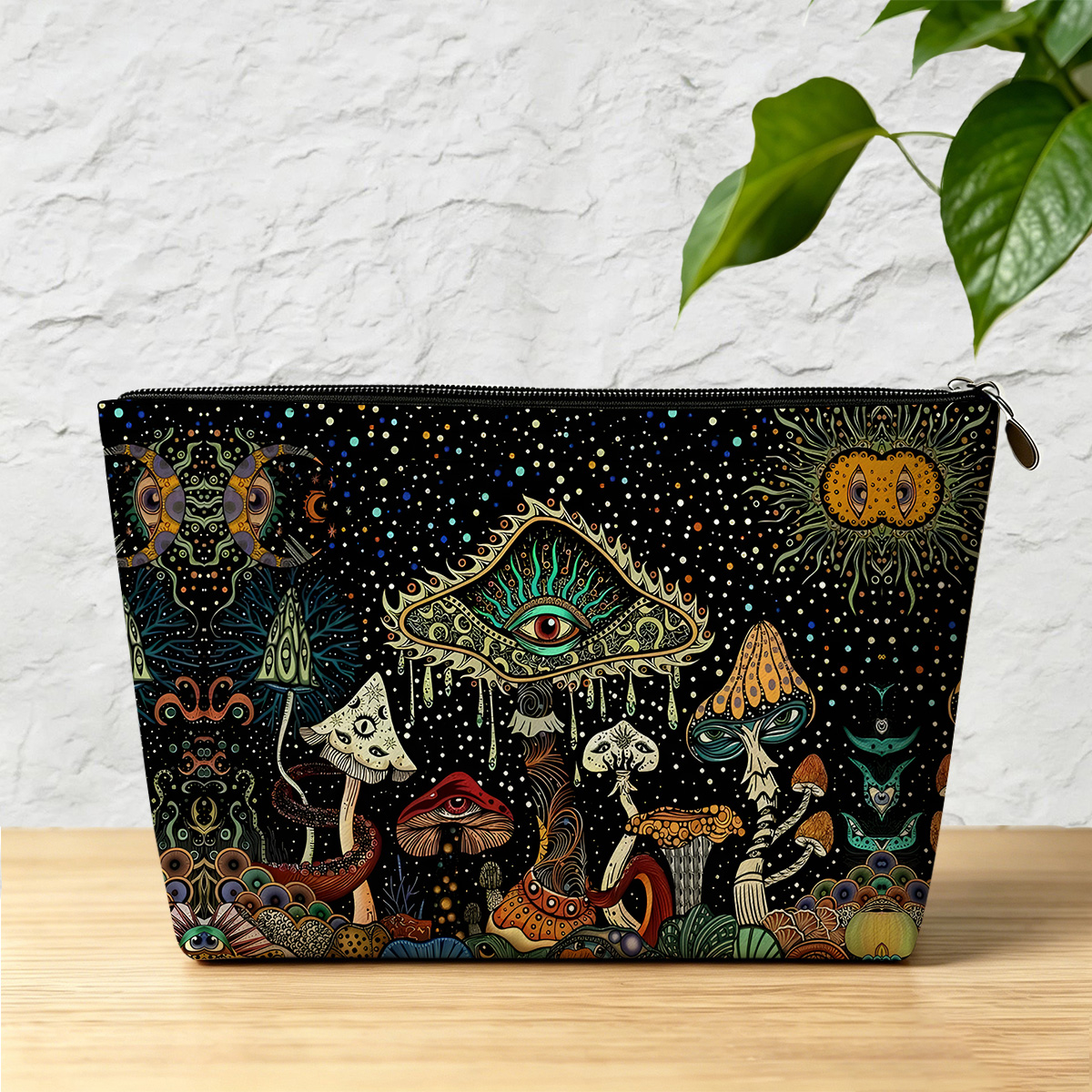 Purplehecate The Eyes of Nature Zip Makeup Bag