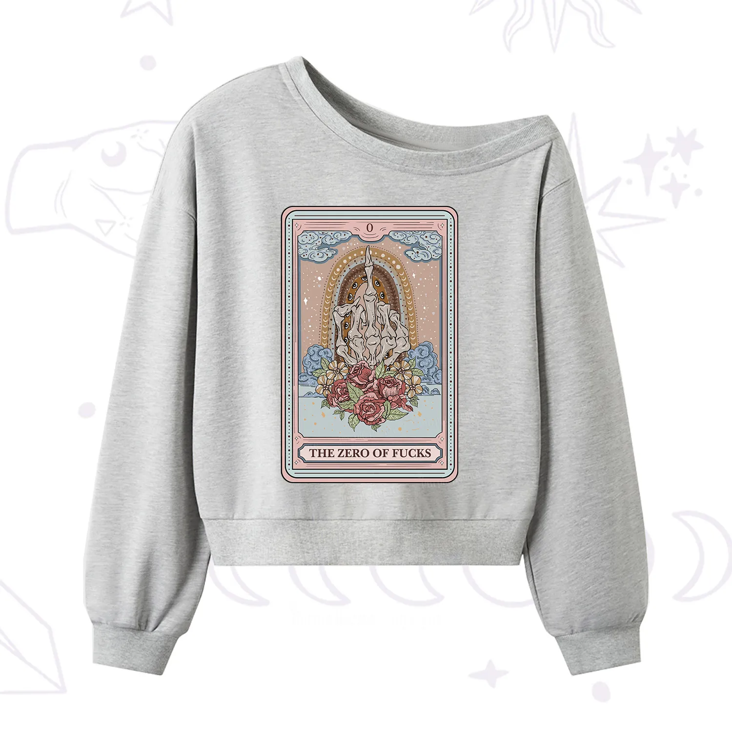 [Copy]Purplehecate Evil Eye One Shoulder Sweatshirt