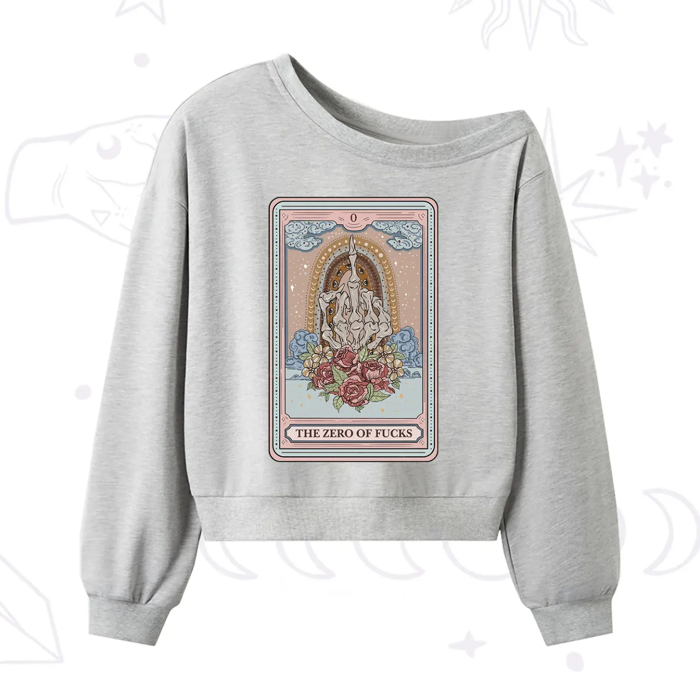 [Copy]Purplehecate Evil Eye One Shoulder Sweatshirt