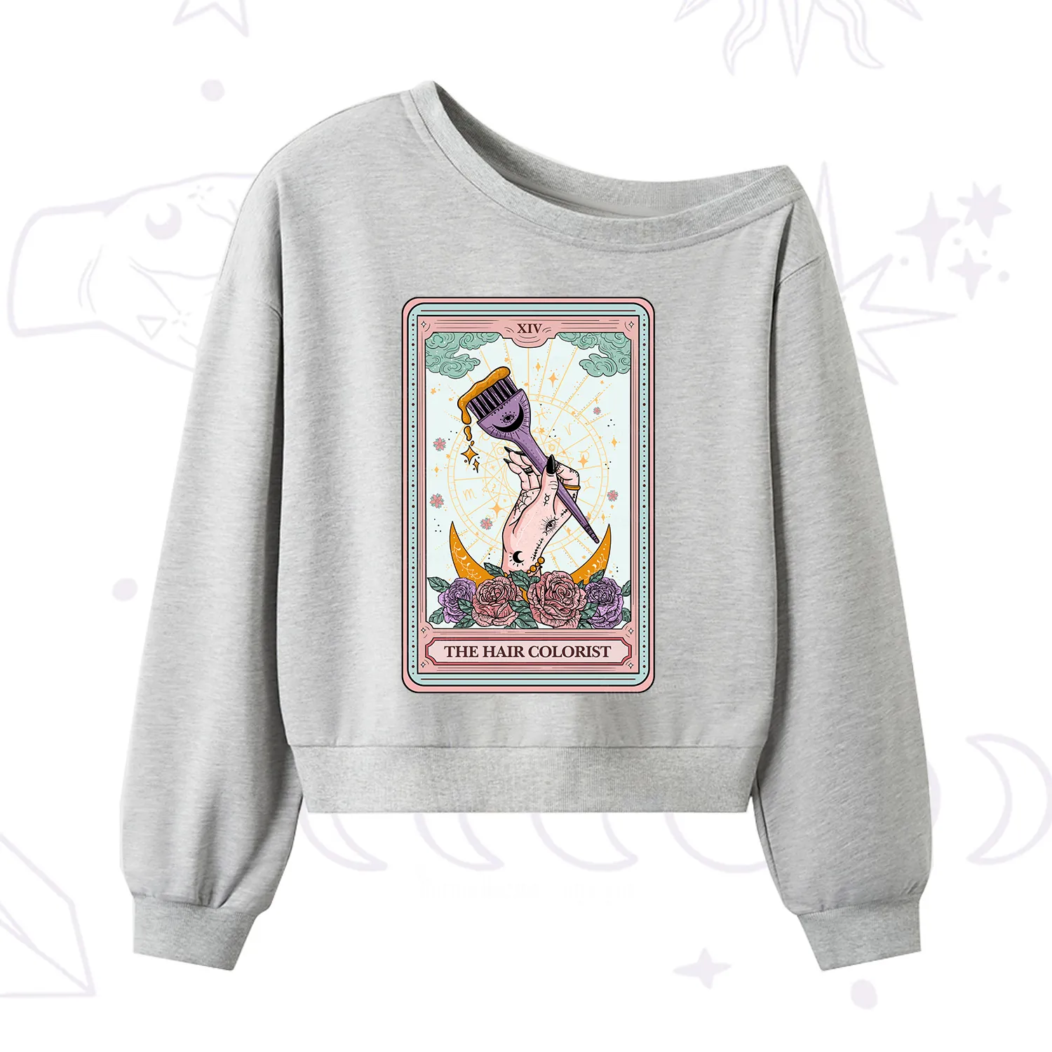 [Copy]Purplehecate Drugs Not Hugs One Shoulder Sweatshirt