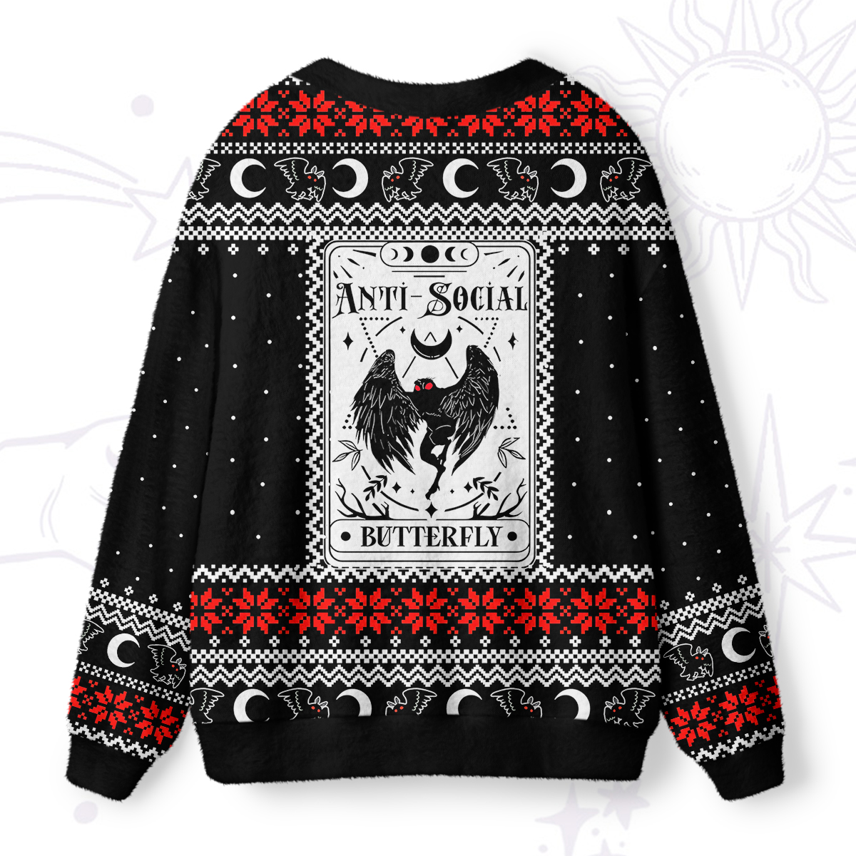 Purplehecate The Antisocial Butterfly Ugly Cardigan Sweaters