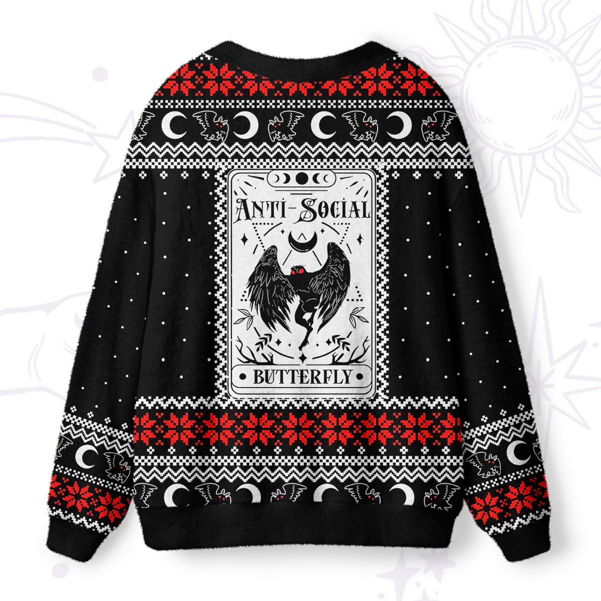 Purplehecate The Antisocial Butterfly Ugly Cardigan Sweaters