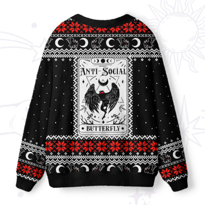 Purplehecate The Antisocial Butterfly Ugly Cardigan Sweaters