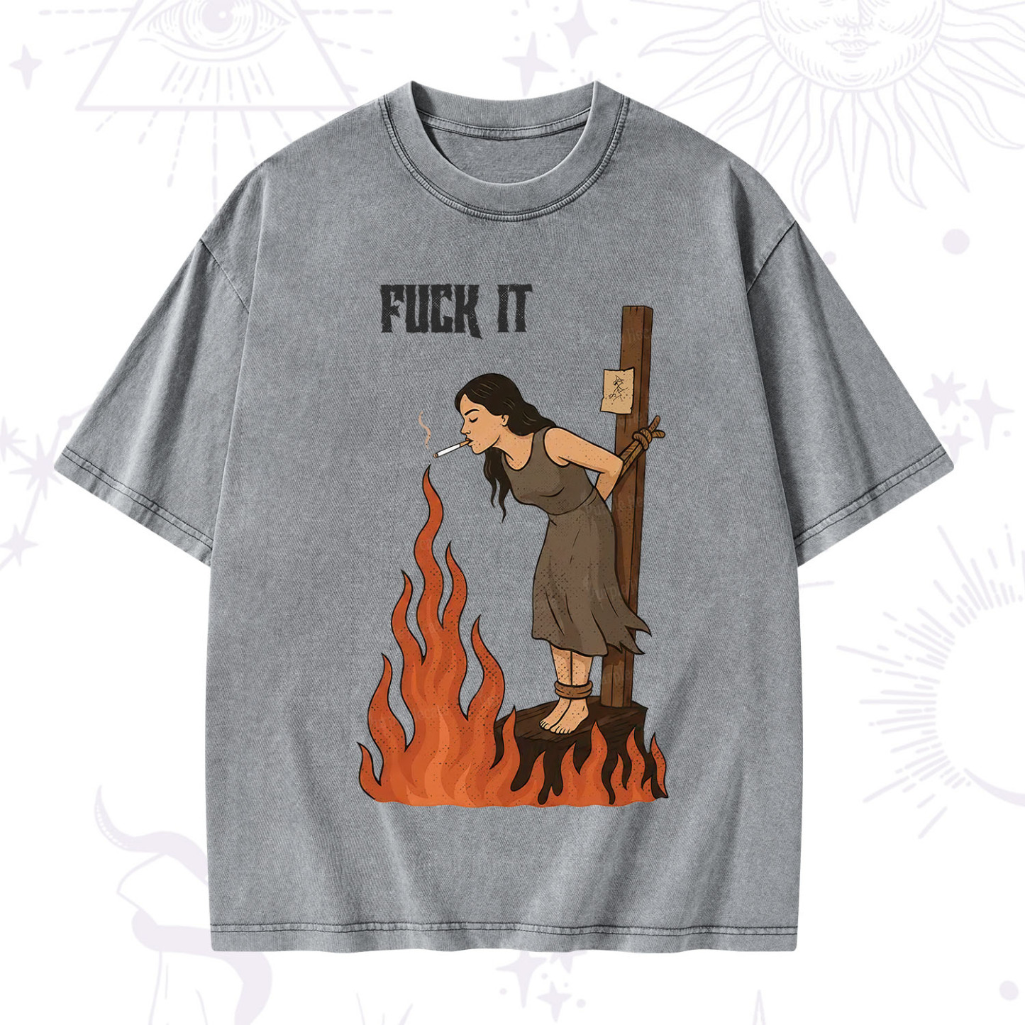 Purplehecate F*ck It Witch Washed T-Shirt