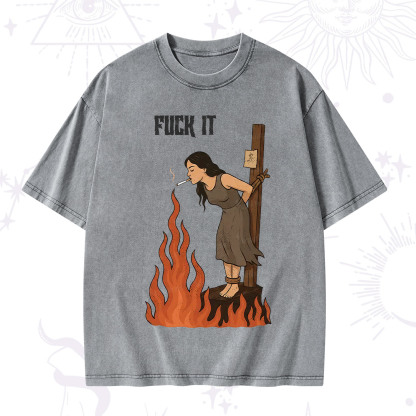 Purplehecate F*ck It Witch Washed T-Shirt