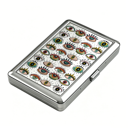 Purplehecate Evil Eye Pattern Cigarette Case