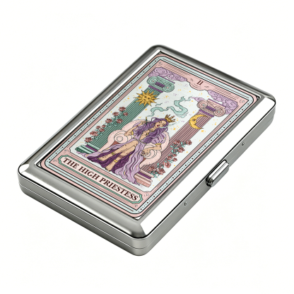 Purplehecate The High Priestess Tarot Card Cigarette Case