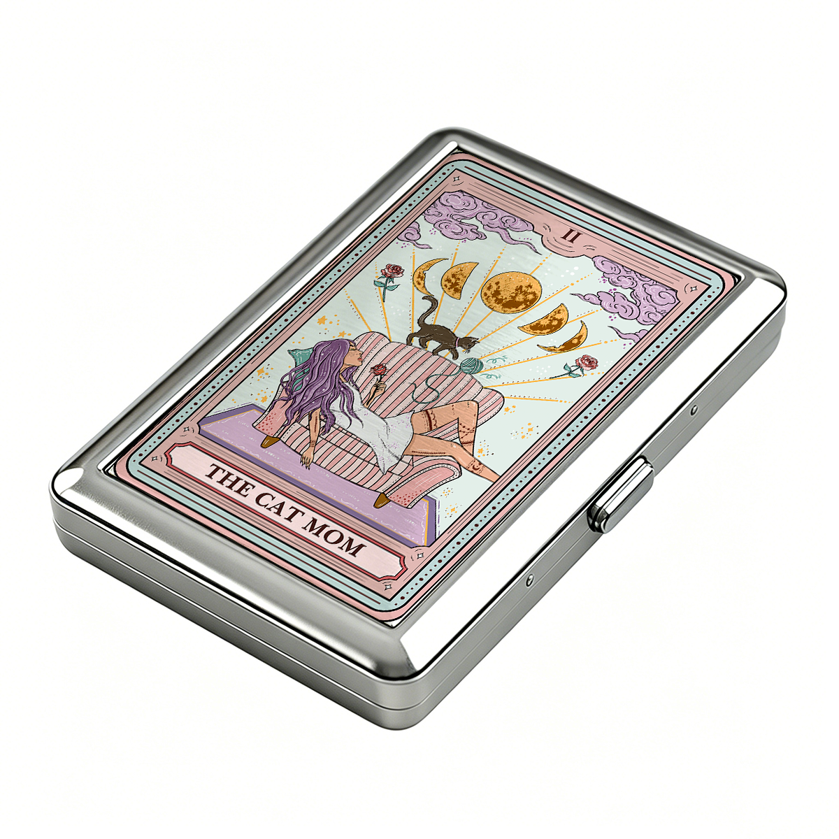 Purplehecate The Cat Mom Tarot Cigarette Case