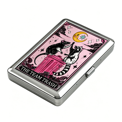 Purplehecate The Team Trash Opossum Tarot Cigarette Case