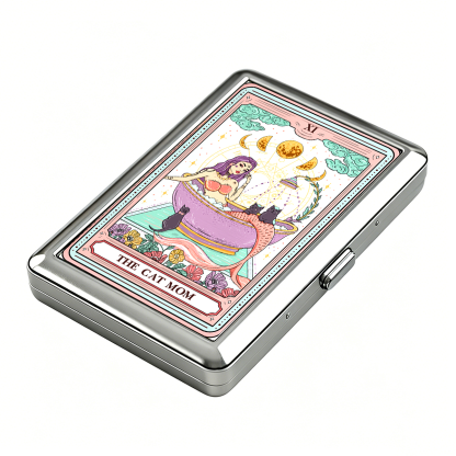 Purplehecate The Cat Mermaid Mom Tarot Card Cigarette Case