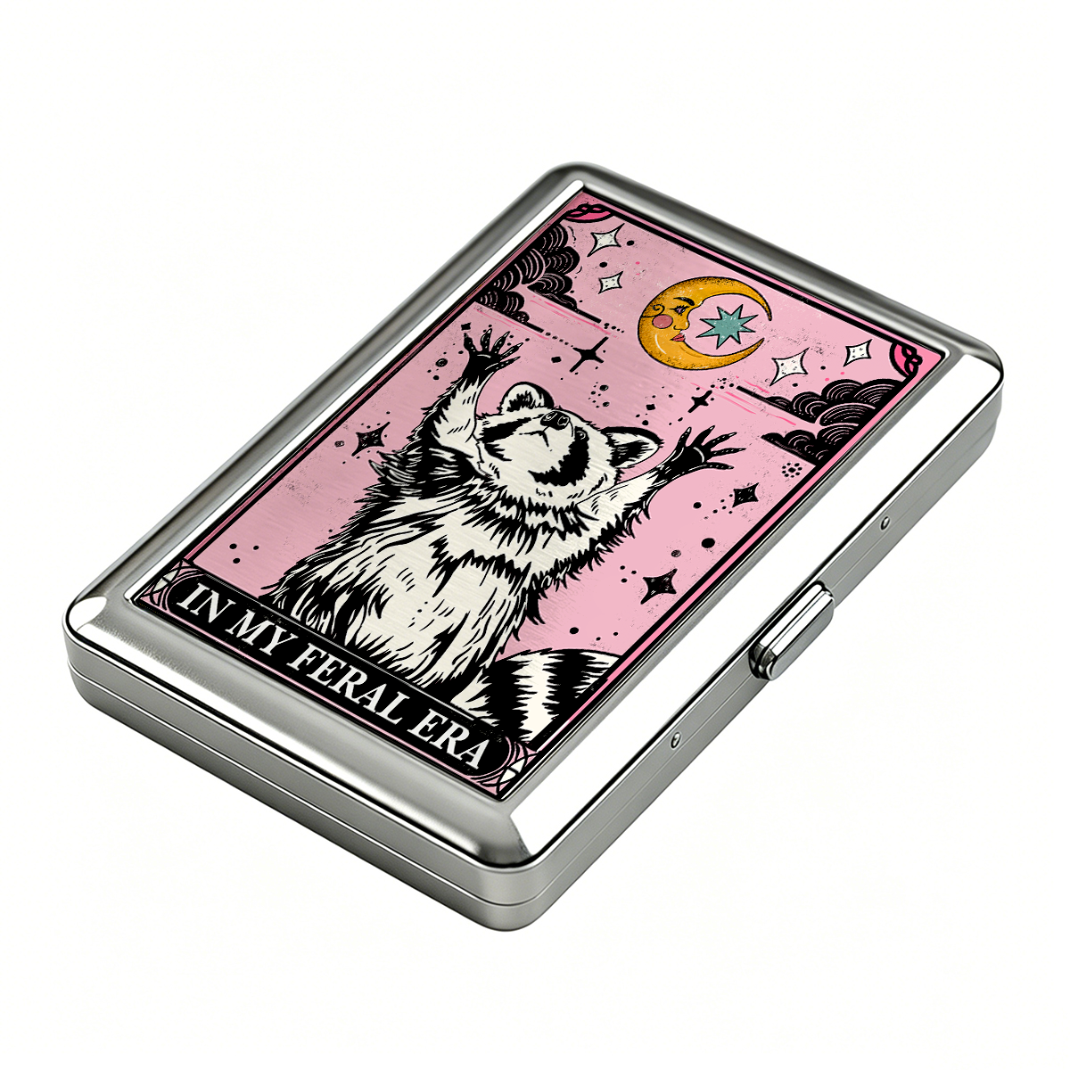 Purplehecate The In My Feral Era Tarot Raccoon Cigarette Case