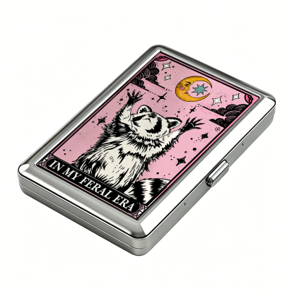 Purplehecate The In My Feral Era Tarot Raccoon Cigarette Case