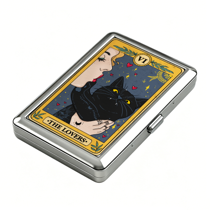Purplehecate The Lovers Cat Tarot Cigarette Case