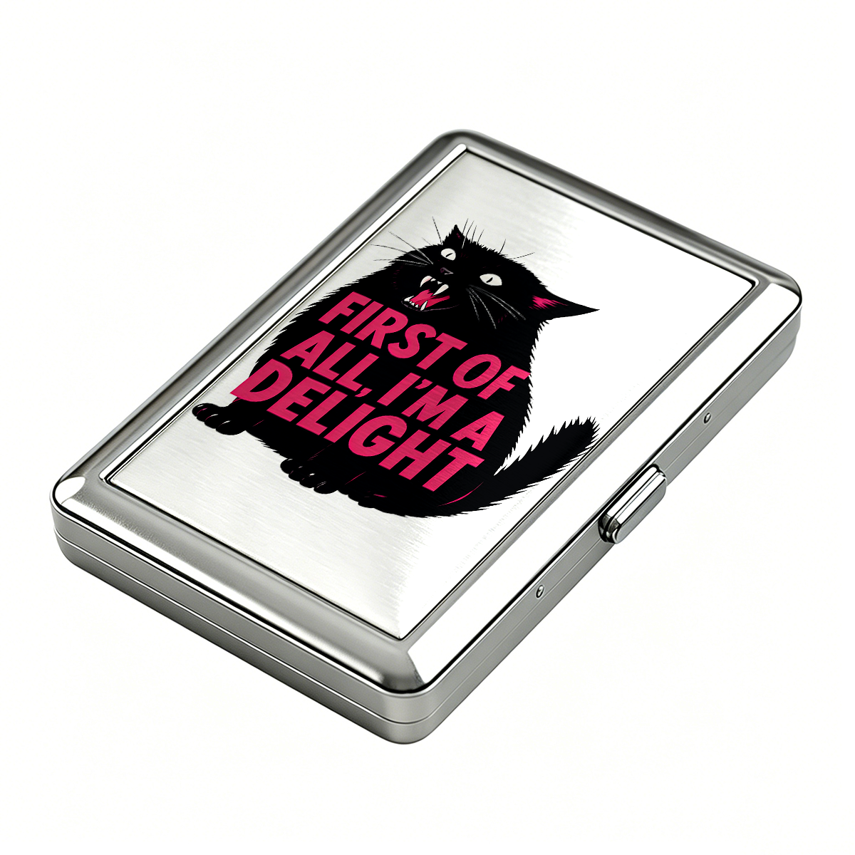 Purplehecate First Of All I'm A Delight Cat Cigarette Case