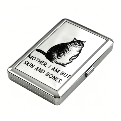 Purplehecate Cat Mother I Am But Skin And Bones Cigarette Case