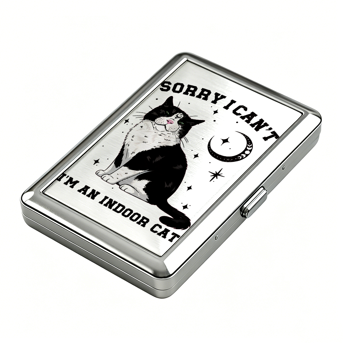 Purplehecate Sorry I Can't Go I'm an Indoor Cat Cigarette Case