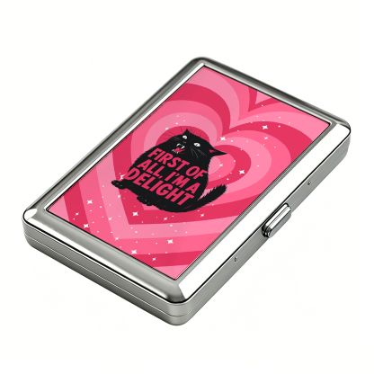 Purplehecate First Of All I'm A Delight Cat Cigarette Case