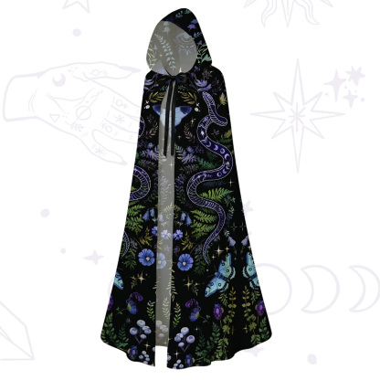 Purplehecate Moon Moth Witchery Hooded Cloak