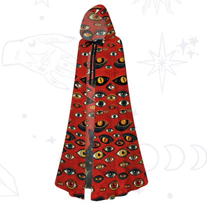 Purplehecate Cosmic Watcher Cat Hooded Cloak
