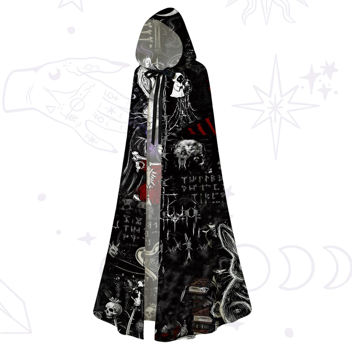 Purplehecate Gothic Cursed Bunny Ritual Hooded Cloak