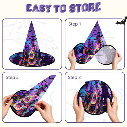 Purplehecate Twilight Coven Strappy Witch Hat