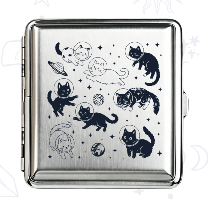 Purplehecate Cats in Space Cigarette Case