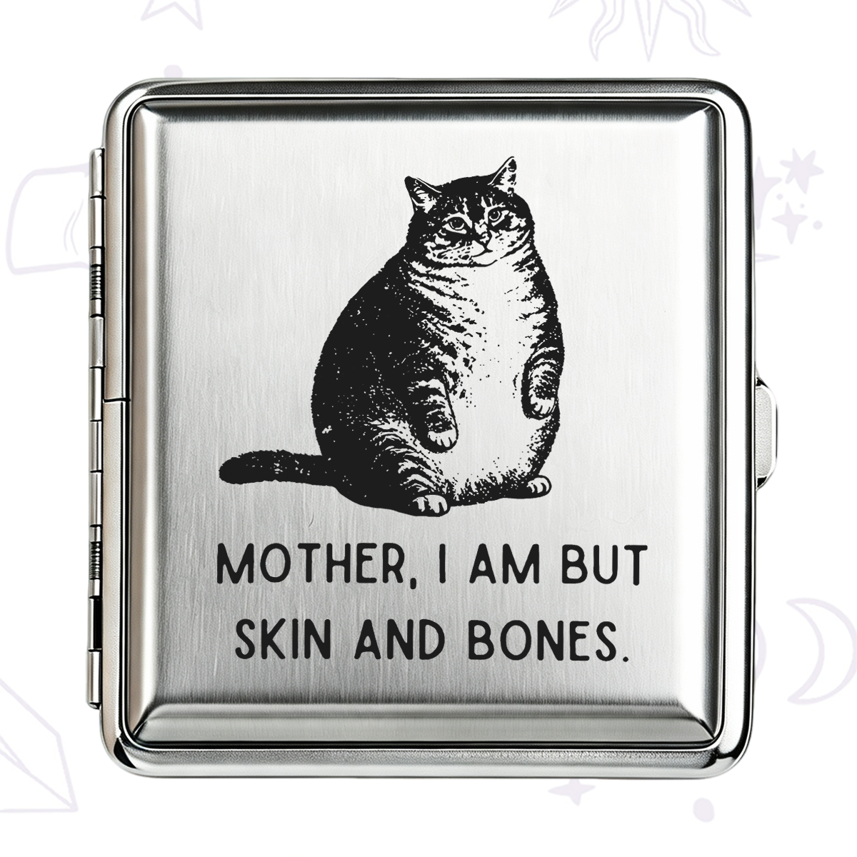 Purplehecate Cat Mother I Am But Skin And Bones Cigarette Case