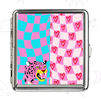 Purplehecate Savage Leopard Evil Eye Cigarette Case