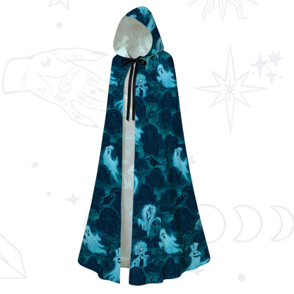 Purplehecate Haunted Graveyard Ghosts Hooded Cloak