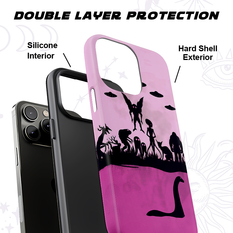 Purplehecate Alien Lake Monster Encounter Phone Case