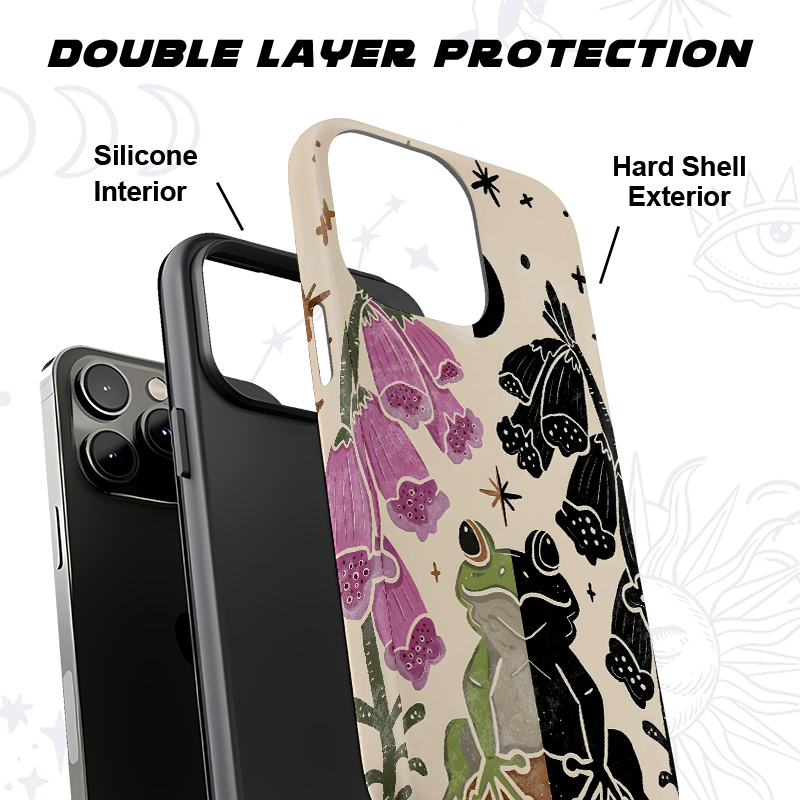 Purplehecate Dual-Tone Frog Garden Phone Case