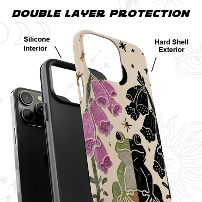 Purplehecate Dual-Tone Frog Garden Phone Case