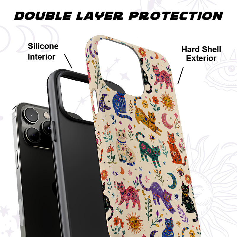 Purplehecate Rainbow Magic Cats Phone Case