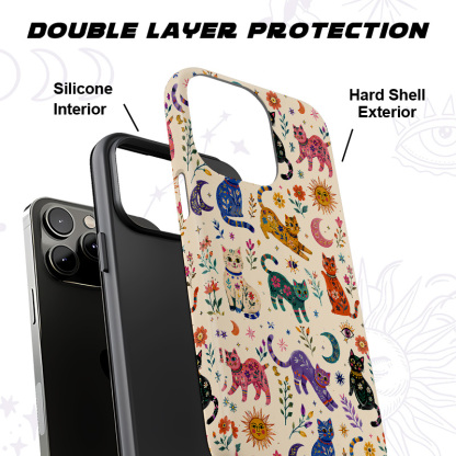 Purplehecate Rainbow Magic Cats Phone Case