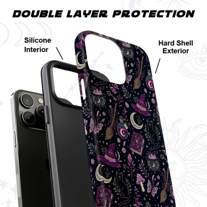 Purplehecate Witchcraft Spellbook Phone Case