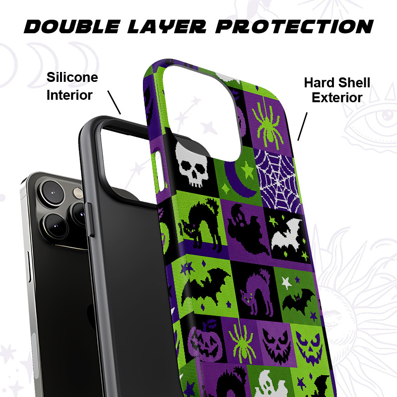 Purplehecate Spooky Patchwork Halloween Phone Case