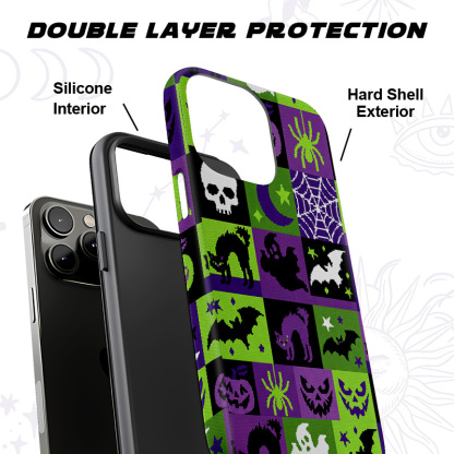 Purplehecate Spooky Patchwork Halloween Phone Case
