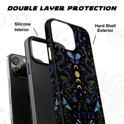 Purplehecate Moon Moth Witchery Phone Case