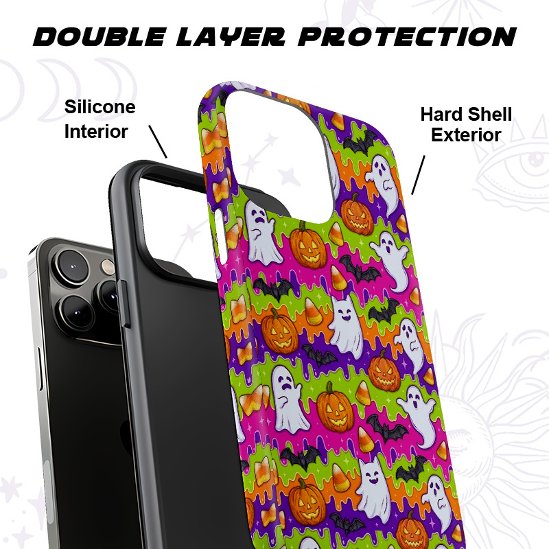 Purplehecate Halloween Ghost Jack‑o’-Lantern Phone Case