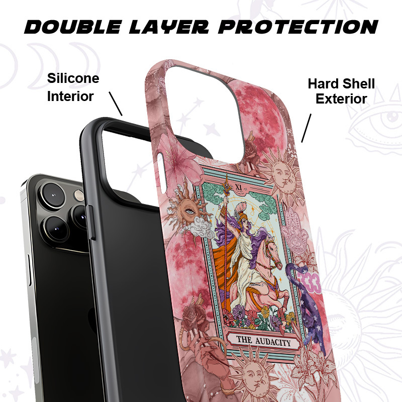 Purplehecate The Audacity Tarot Card Phone Case