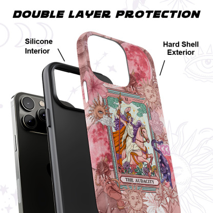 Purplehecate The Audacity Tarot Card Phone Case