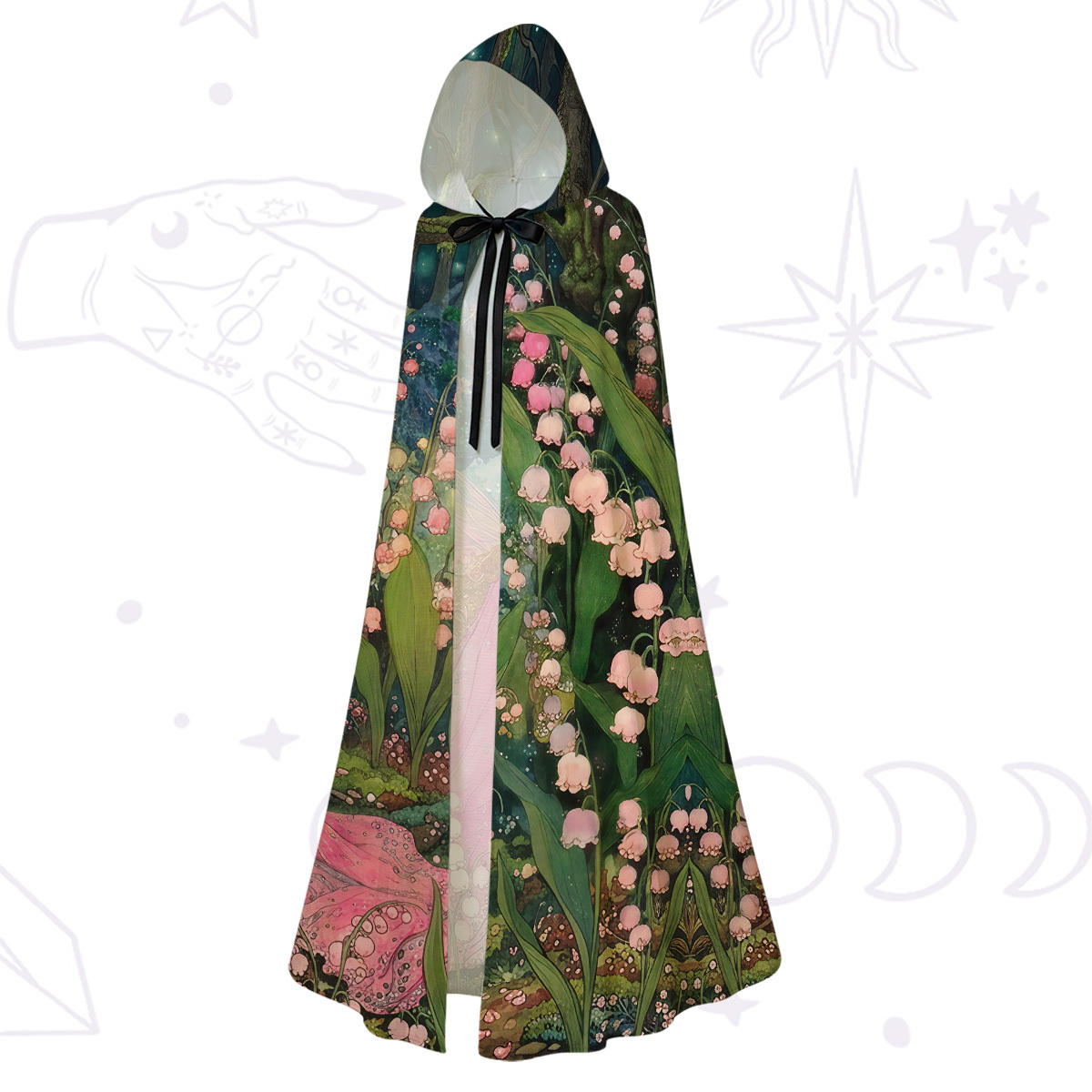 Purplehecate Mystic Secret Lily Fairy Forest Hooded Cloak