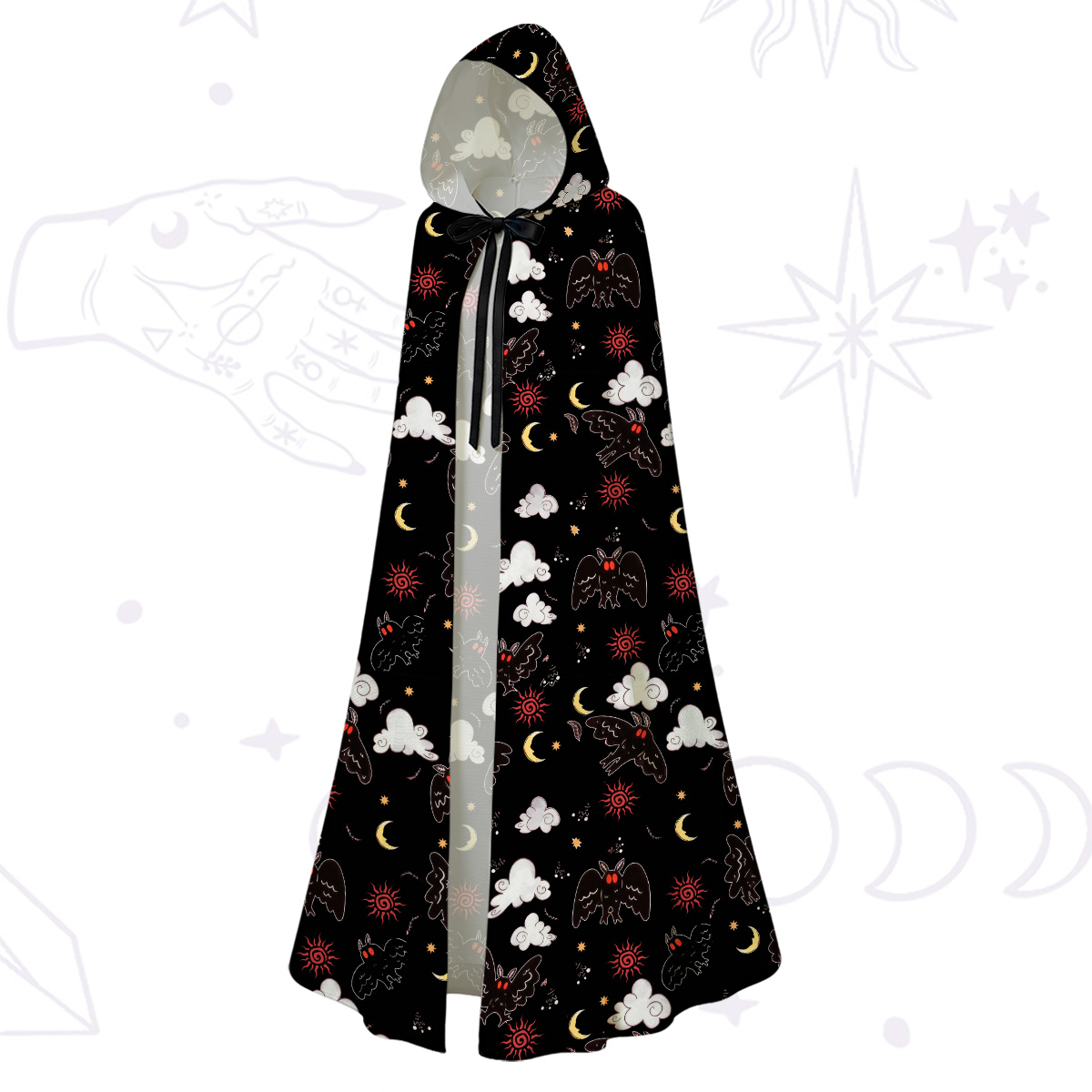 Purplehecate Cryptid Mothman Hooded Cloak