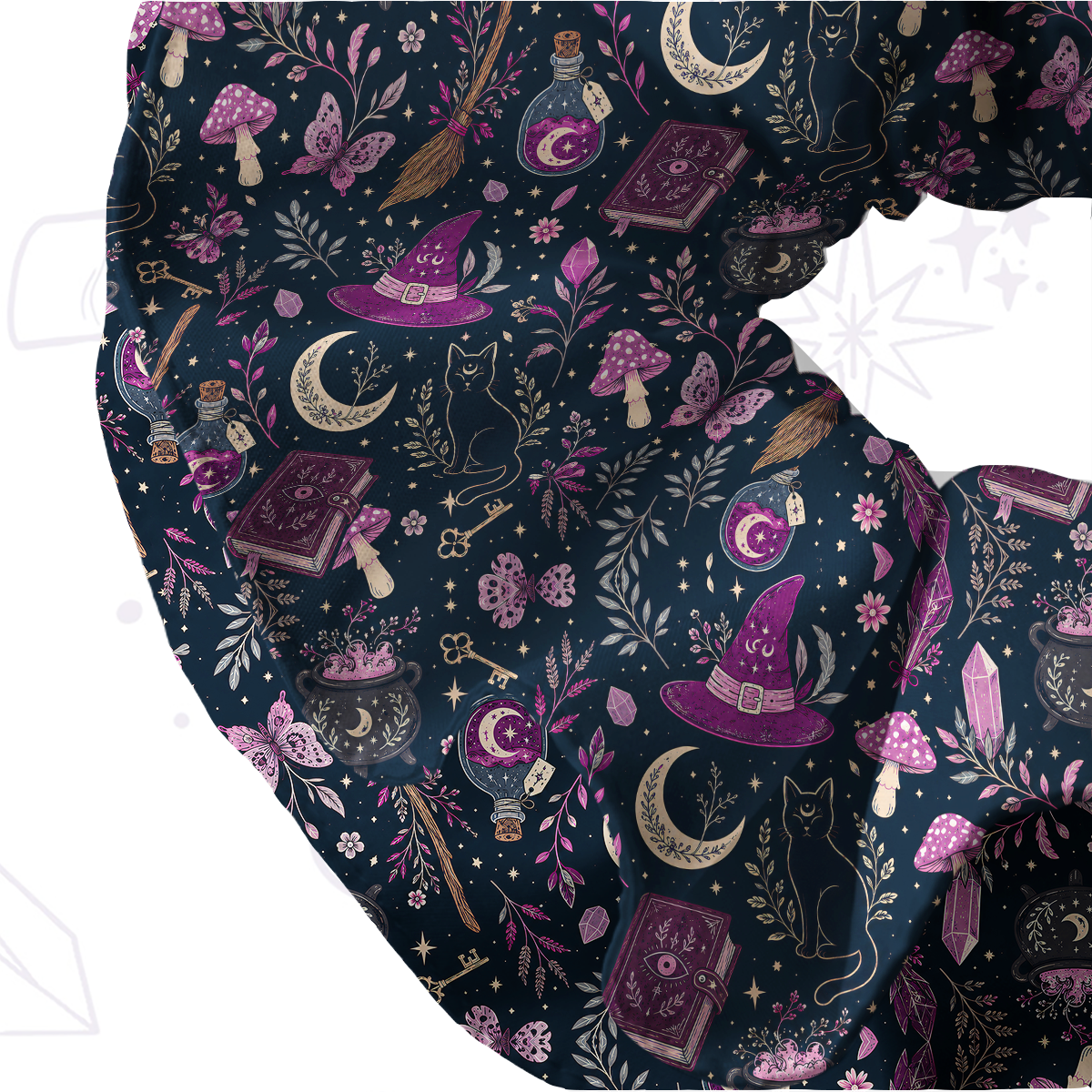 [Copy]Purplehecate Witchcraft Spellbook Double Layer Scrunchie